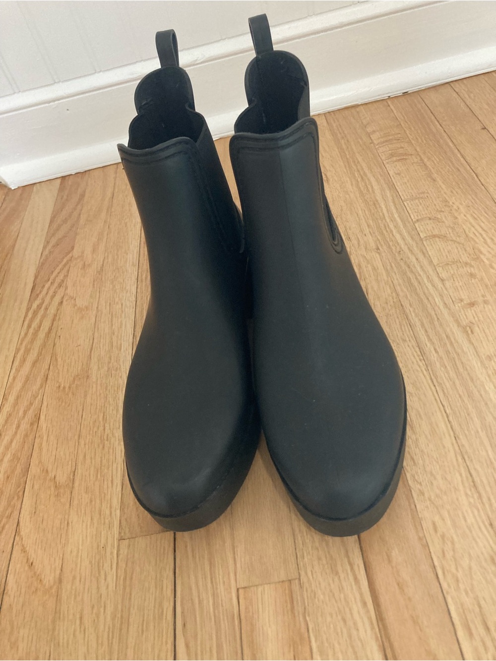 Jeffrey Campbell Black Chelsea Rain Ankle Boots